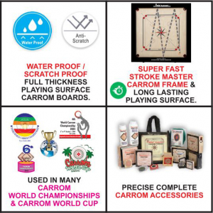 PRECISE Excel Chroma carrom board