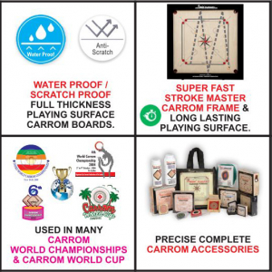 PRECISE Champion Elegant Carrom Board 12mm